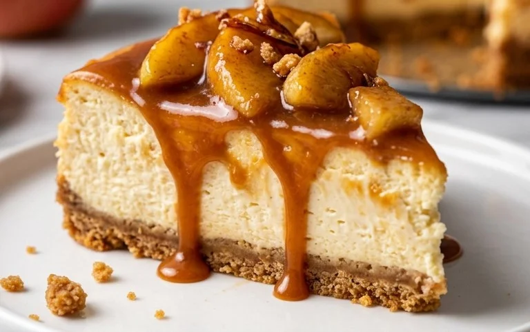 Karamell-Apfel-Käsekuchen