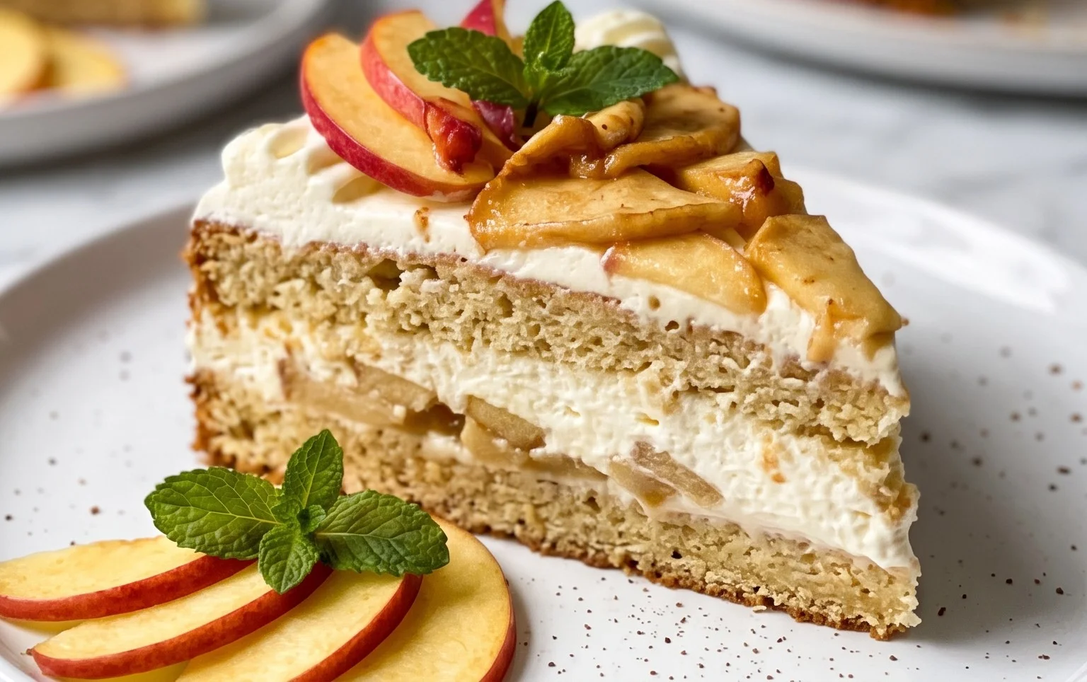 Apfel-Sahne-Torte