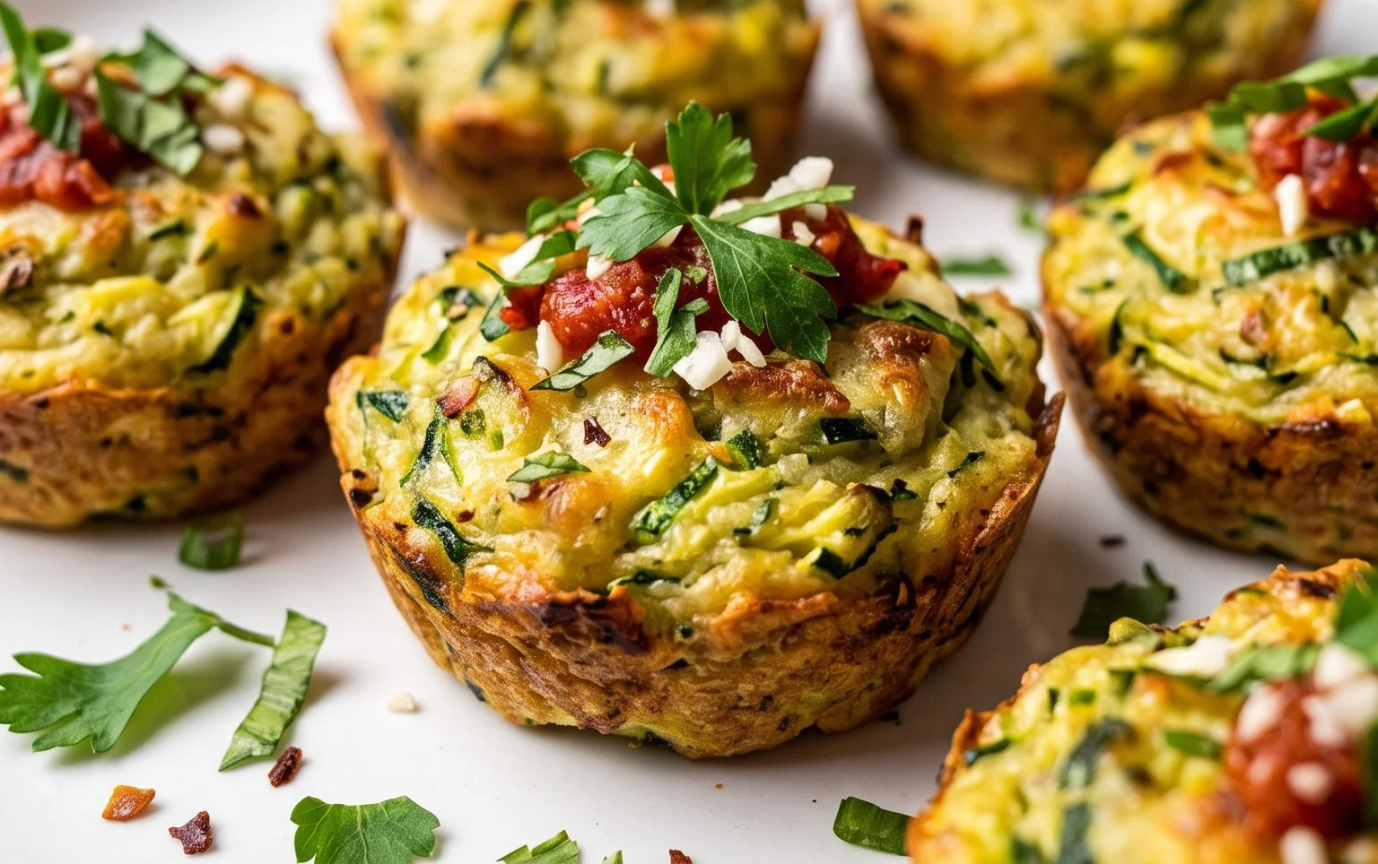 Zucchini Garlic Bites
