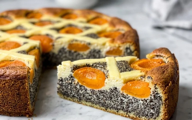Mohn Topfen Kuchen: Sommerlicher Marillen-Genuss